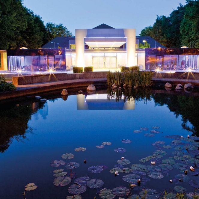 Die im Kurpark von Bad Wildungen gelegene Wandelhalle