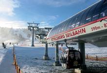Die Talstation der Kabinenseilbahn im Winter