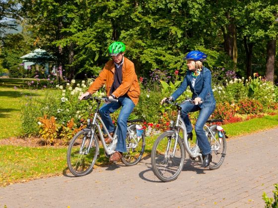 E-Bike-Fahren in Bad Wildungen (Foto: K. Jäger)