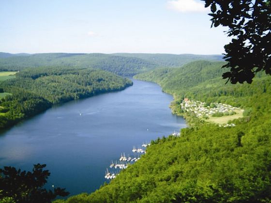 Blick auf den Edersee