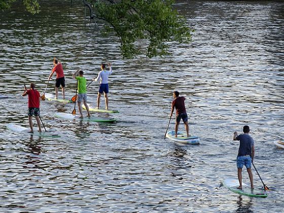 Stand Up Paddling ist leidht zu erlernen (Foto: Stand Up Paddling Club Paderborn)