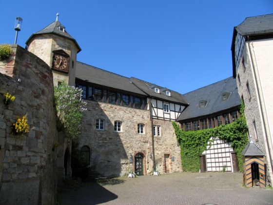 Der Innenhof von Schloss Waldeck