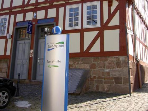 Das Büro der Ederbergland Touristik liegt in der historischen Altstadt 