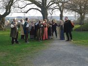 Szene der historischen Theaterstadtführung in Frankenberg (Eder)