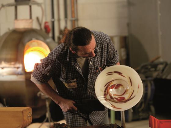 Arbeit in der Glasmanufaktur Willingen