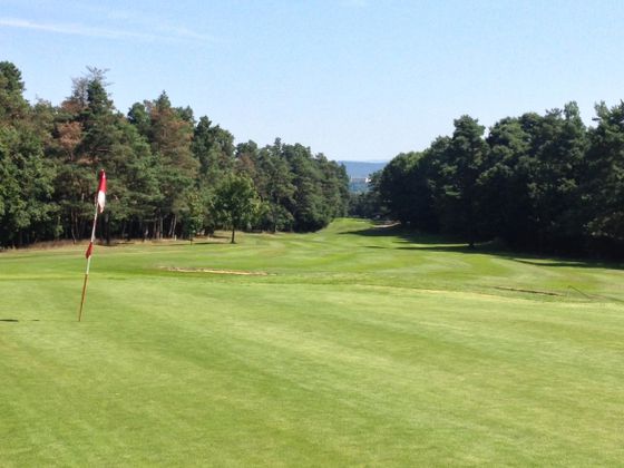 Ansicht des Golfplatzes des Golfclub Bad Wildungen
