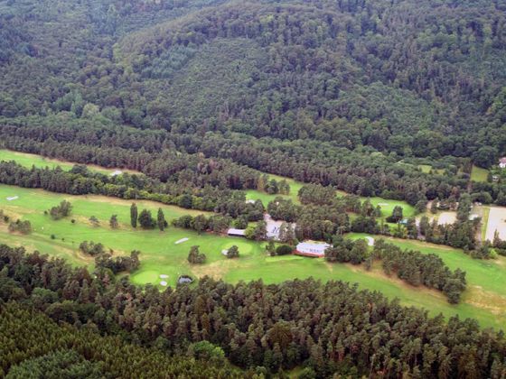 Luftansicht des Golfplatzes des Golfclub Bad Wildungen