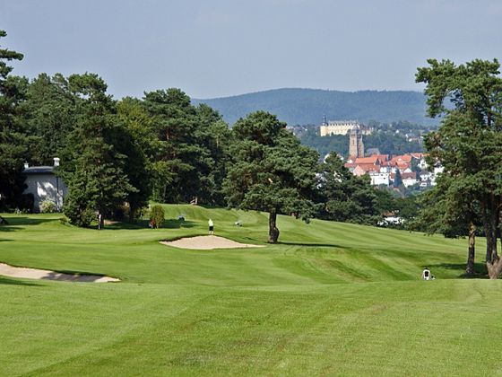 Schlossansicht vom Golfplatz des Golfclub Bad Wildungen