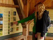 Im Fahrentriesch-Pavillon (Foto: Nationalpark Kellerwald-Edersee).