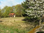 Der Fahrentriesch-Pavillon dient Nationalparkbesucher als Rastplatz und informiert sie über die Besonderheit der Triescher im Schutzgebiet (Foto: Nationalpark Kellerwald-Edersee).