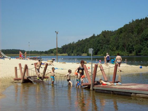 Das Strandbad Twistesee mit Wasserbrücke